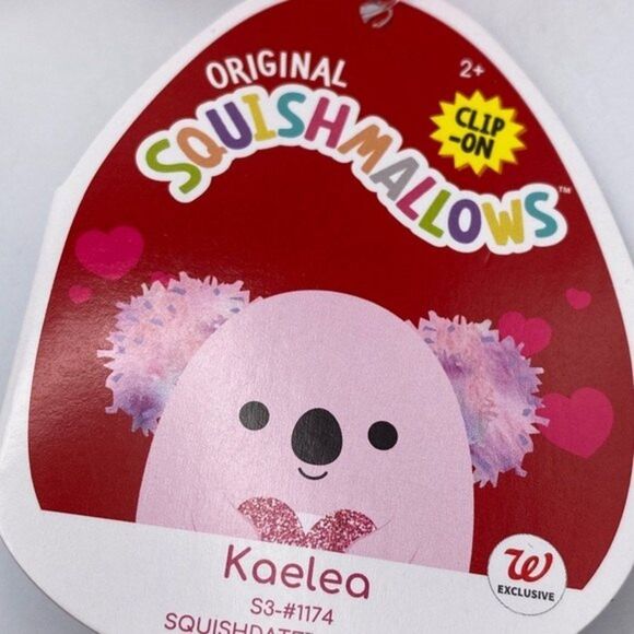 Squishmallows Kaelea 3 Clip-On Pink Koala 3" Plush Keychain KellyToy Walgreens - Picture 3 of 7